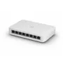 Commutateur administrable UBIQUITI UniFi Switch Lite 8 PoE L2, 8x Gigabit, 4x PoE+ (30 W/port), 54 V DC, consommation 60 W