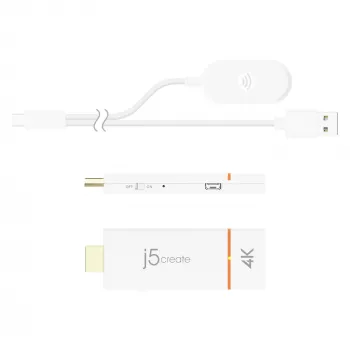 Adaptateur d'affichage sans fil j5create JVAW76-N ScreenCast 4K HDMI