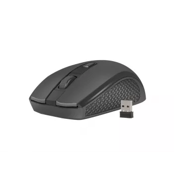 Souris optique sans fil NATEC Jay 2 RF — 2,4 GHz, 1600 DPI, ambidextre, 4 boutons, noir