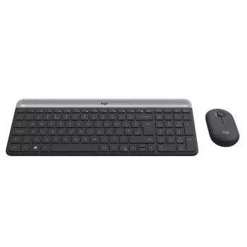 Ensemble clavier et souris sans fil fin LOGITECH MK470 - graphite - AZERTY belge