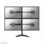 Neomounts NM-D335D4BLACK Support moniteur 10-27 inch, pince/autoportant/passe-câble, 8 kg, 25,4 cm (10 inch), 68,6 cm (27 inch), 100 x 100 mm, noir