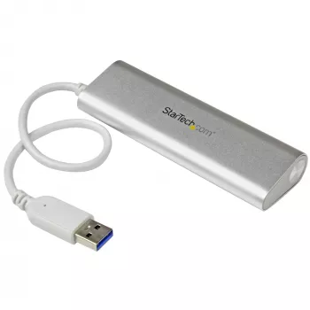 StarTech.com Hub USB 4 ports, USB A vers 4 ports USB-A, USB 5 Gbit/s, conception robuste, alimenté par bus, hub USB 3.0 portable pour ordinateur portable