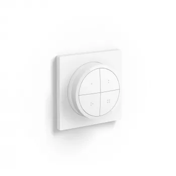Interrupteur Philips Hue Tap Dial 929003500101, sans fil, compatible HomeKit, plastique, blanc