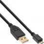 Câble InLine Micro USB 2.0 USB Type A mâle / Micro-B mâle, noir, 2 m