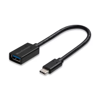 Câble USB Microconnect USB3.1CAF02 USB 3.2 Gen 1 (3.1 Gen 1) 0,2 m USB C USB A noir