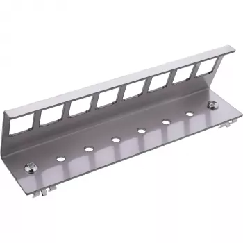 Support de montage sur rail DIN Keystone Snap-In métallique InLine 76203H, 8 ports