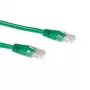 Câble patch ACT CAT5E U/UTP avec connecteurs RJ45, 15 m, vert, contacts dorés