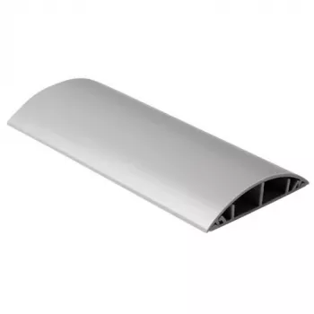 Goulotte de câbles ronde ACT type PVC 90 mm, gris, PVC, V-0, 90 mm