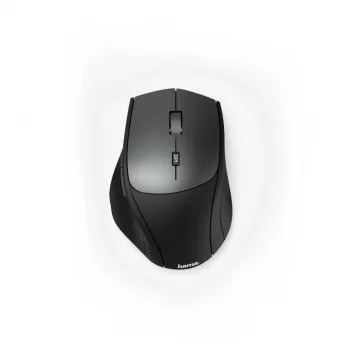 Hama MW-600 souris optique sans fil, pour droitiers, 6 boutons, récepteur USB/USB-C, noir/anthracite