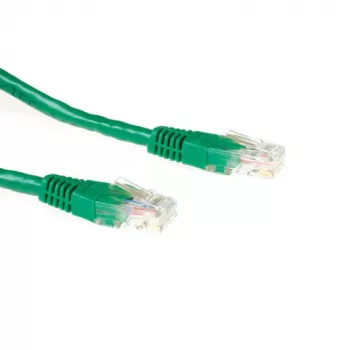 Câble patch ACT vert 7 mètres U/UTP CAT6A avec connecteurs RJ45