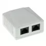 Boîtier en saillie ACT FA5002, 2 ports, CAT5E, non blindé
