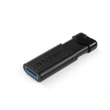 Clé USB Verbatim PinStripe 3.0 64 Go, 64 Go, USB Type-A, 3.2 Gen 1 (3.1 Gen 1), à glissière, 7 g, noire
