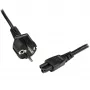 Cordon d'alimentation pour ordinateur portable StarTech.com 2 m (6 ft), Schuko UE vers C5, 2,5 A 250 V, 18AWG, cordon secteur de remplacement pour notebook/ordinateur portable, cordon pour bloc d'alimentation, câble de chargeur d'ordinateur portable, cordon d'alimentation trèfle/Mickey Mouse