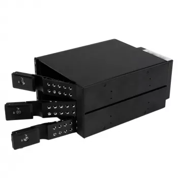 Fond de panier rack mobile 3 baies aluminium Hot Swap sans tiroir StarTech.com pour HDD SAS II/SATA III 3,5 inch – 6 Gbit/s