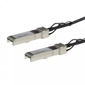 StarTech.com câble breakout Twinax 1 m 10G SFP+ vers SFP+ Direct Attach compatible MSA Uncoded - DAC cuivre SFP+ 10 GbE 10 Gbps module émetteur-récepteur passif basse consommation DAC
