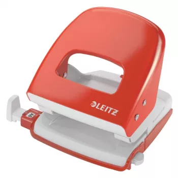 Perforatrice Leitz 5008 NeXXt, 2 trous 30 feuilles, 30 feuilles, rouge, métal, 8 cm, A6, 5,5 mm