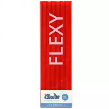 Matériau d'impression 3D plastique 3Doodler FLX04-RED 3 mm rouge