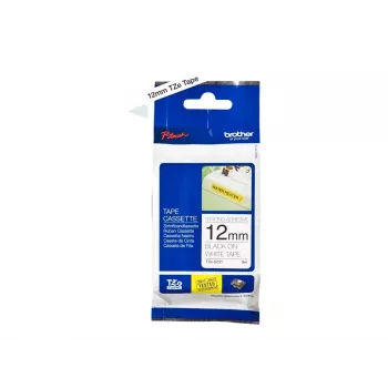 Ruban adhésif Brother TZeS231 noir sur blanc 1,2 cm 8 m
