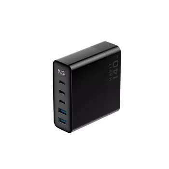 Chargeur de voyage HAVIT UCLE004 EU 140W GaN cinq ports noir