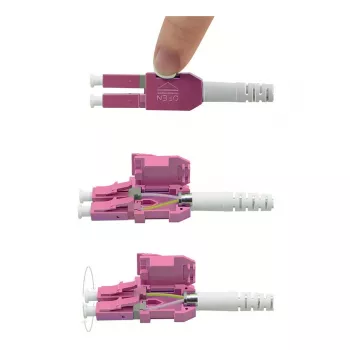 Câble fibre optique ROLINE UNIBOOT multimode 50/125µm OM4 LC duplex 5m - câble - fibre multimode