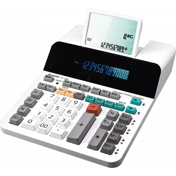 Calculator Sharp EL-1901 Desktop Display White SH-EL1901