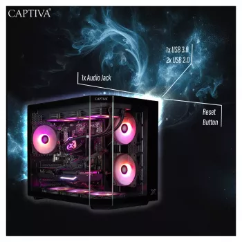 PC CAPTIVA R90-031 Ryzen 7 5700X 32 Go 1 To SSD RTX5070 Windows 11