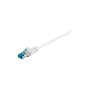 Câble patch CAT 6a Wentronic Goobay, S/FTP (PiMF), blanc, 3 m – LSZH sans halogène, cuivre (93790)