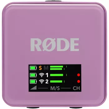 Microphone-cravate sans fil Rode Wireless Go III liliowy 2,4 GHz design compact