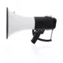 Mégaphone Nedis MEPH250WT — sirène/amplificateur portatif, portée 1500 m, 120 dB, noir/blanc