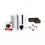 Carte plastique Evolis, noire, longue, 500 pièces, PVC, 500 pièces, 20 mil, 50 x 150 mm, couleur : noir, compatible avec : Edikio Flex (C8152)