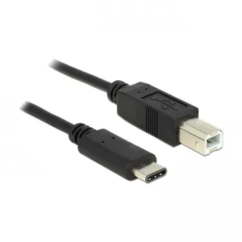 Câble USB DeLOCK 0,5 m USB2.0-C/USB2.0-B noir