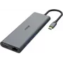 Station d'accueil et réplicateur de ports pour ordinateur portable Akasa AK-CBCA28-18BK filaire USB 3.2 Gen 1 (3.1 Gen 1) Type-C noir - gris (AK-CBCA28-18BK)