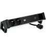 Bachmann 937.306 DESK2 ALU multiprise, noir, 2x Schuko, 1x USB-C 60 W