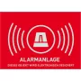 Autocollant d'avertissement d'alarme ABUS AU1322, 148 x 105 mm