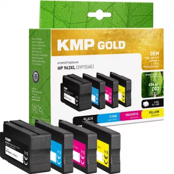 Cartouche KMP GOLD HP 963XL (3YP35AE) multipack C/M/Y/B remanufacturée