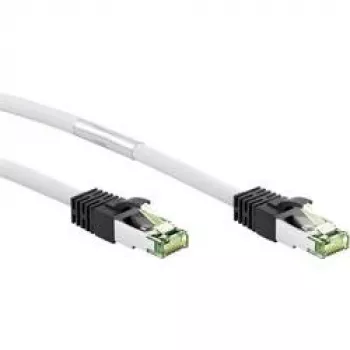 Câble patch Goobay 55129 CAT 8.1, S/FTP (PiMF), LSZH sans halogène, cuivre AWG 24, 10 m, blanc
