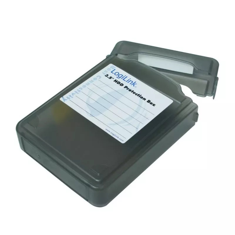 LogiLink étui de protection pour disque dur capacité 1 disque dur (3,5 pouces)