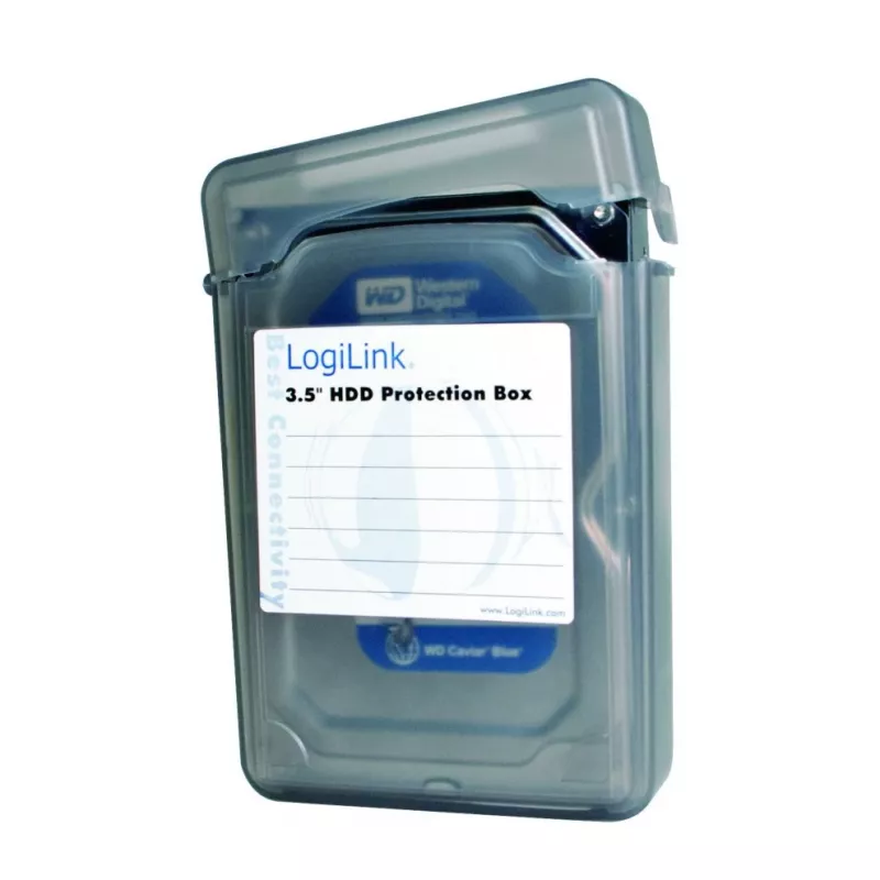 LogiLink étui de protection pour disque dur capacité 1 disque dur (3,5 pouces)