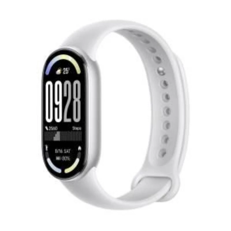 Bracelet d'activité Xiaomi Smart Band 10 1,72 inch AMOLED, Bluetooth, 5 ATM, Glacier Silver
