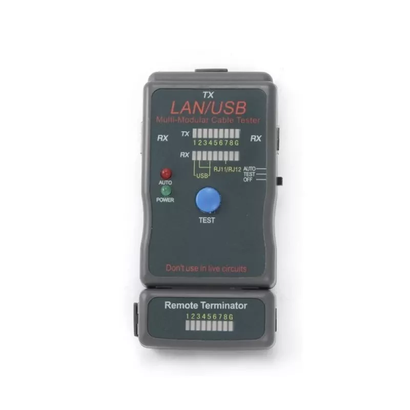 Testeur de câble réseau Cablexpert NCT-2 noir