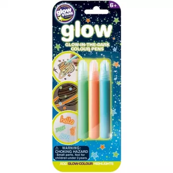 Stylos phosphorescents Brainstorm 3 pièces
