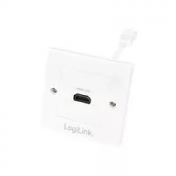 Prise murale HDMI LogiLink AH0014, 1 port, blanche