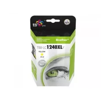 Cartouche d'encre compatible TB pour Brother LC1240XL, jaune (TBB-LC1240XLY)