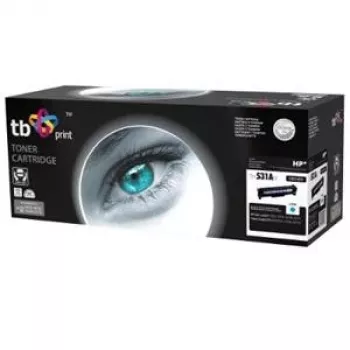 Toner TB compatible avec HP CC531A, 100 % neuf, cyan