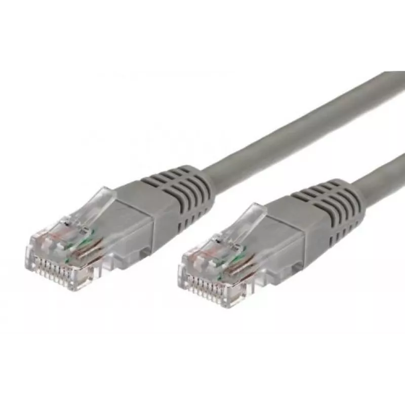 Câble patch Cat.5e RJ45 UTP 1 m gris