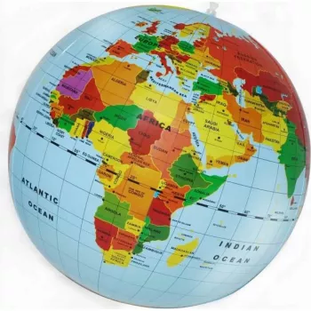 Globe terrestre 50 cm de MG DYSTRYBUCJA — design carte du monde, modèle C019