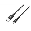 Câble USB0-Micro USB 2m silicone noir Quick Charge