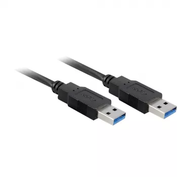 Câble Goobay USB 3.0 SuperSpeed, noir, 3 m - fiche USB 3.0 (type A) > fiche USB 3.0 (type A) (93929)