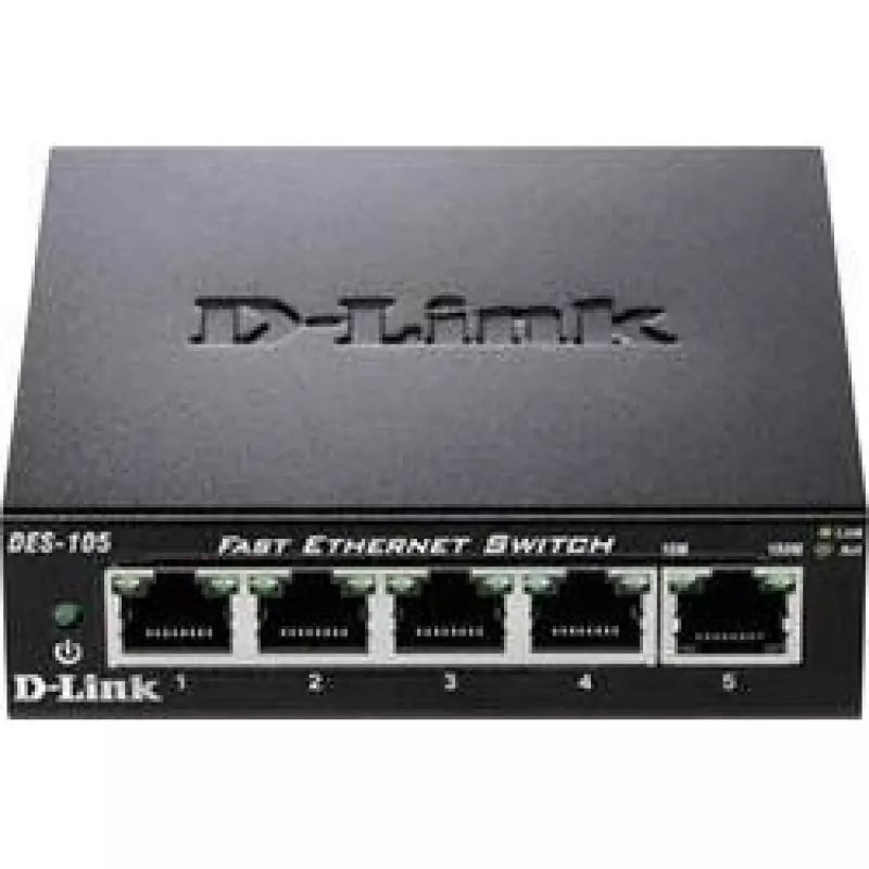 D-Link DES-105 Non administrable L2 Noir