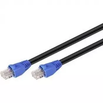 Câble réseau RJ45 extérieur Goobay catégorie 6 UTP (U/UTP) droit 50 m (noir), noir